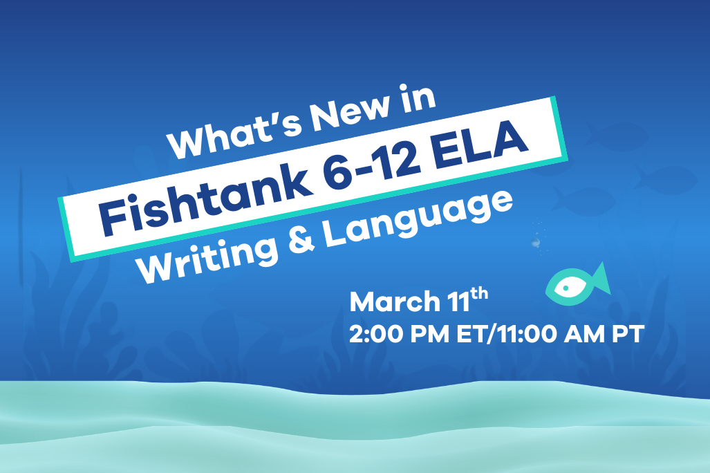 New in 6–12 ELA Writing & Language