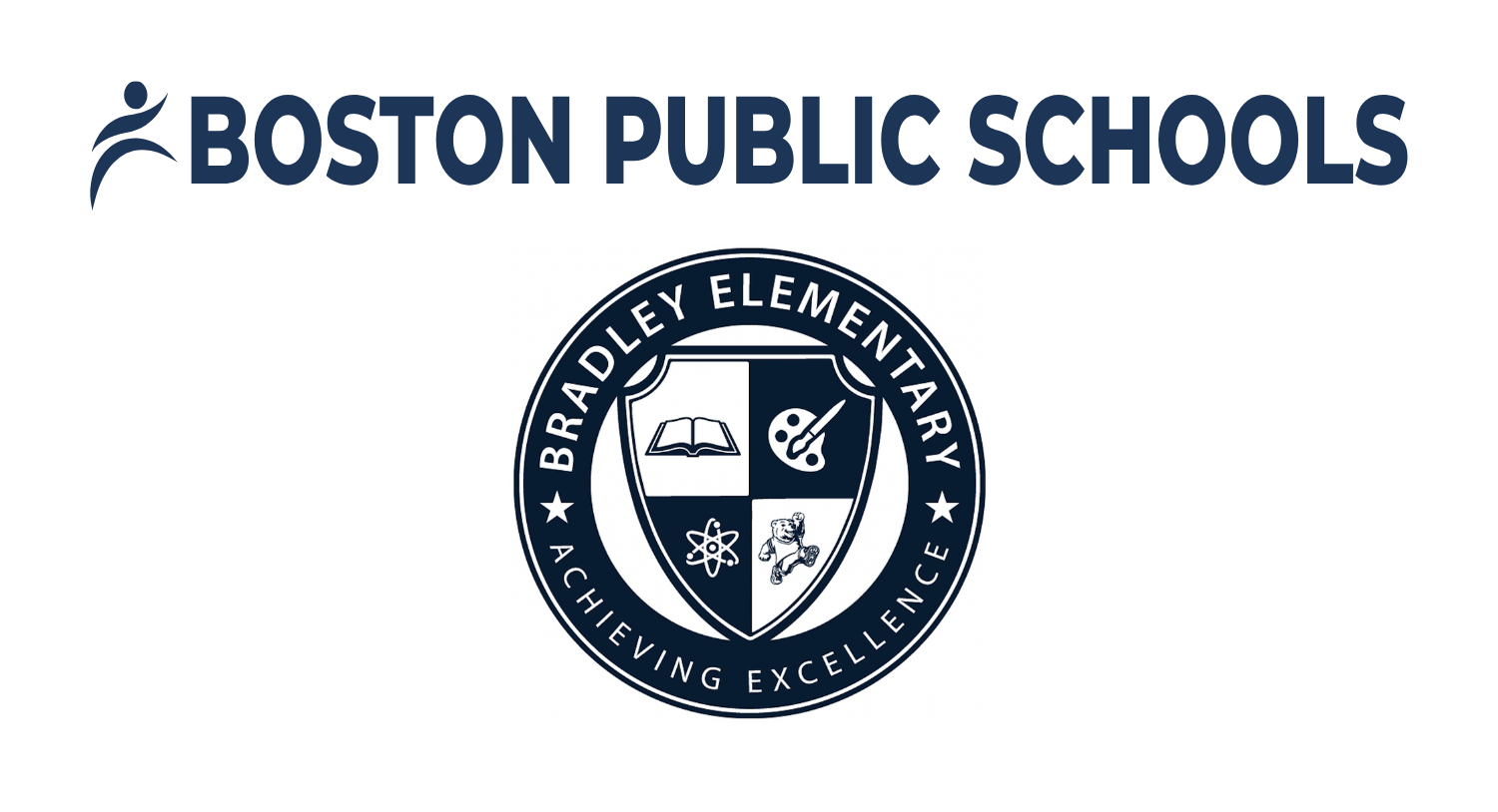 logos for Boston Pubic Schools and Bradley Elementary